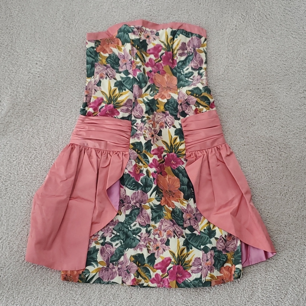 Vintage 1989 Custome Made One of a Kind Silk Dress